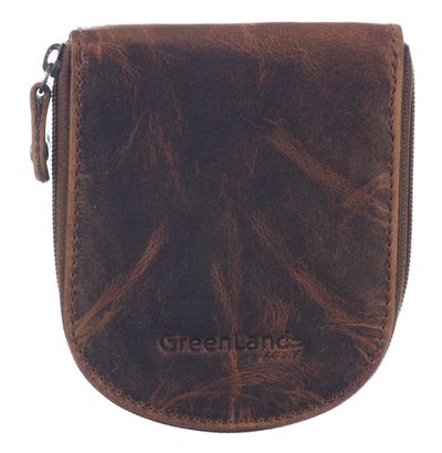 GreenLand Nature Montana Ziparound Coin Purse RFID Brown