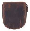 GreenLand Nature Montana Ziparound Coin Purse RFID Brown