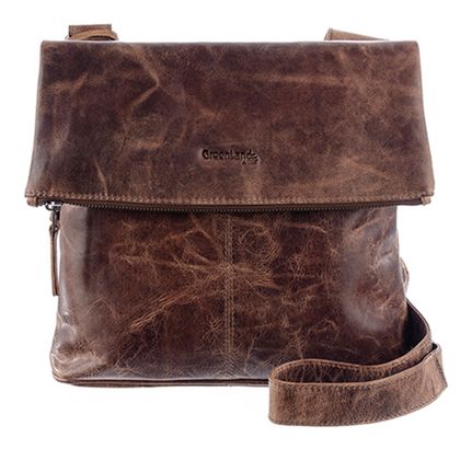 GreenLand Nature Montana Flap Crossbody Bag Brown