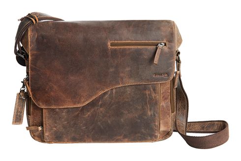 GreenLand Nature Montana Messenger Laptop Bag Brown