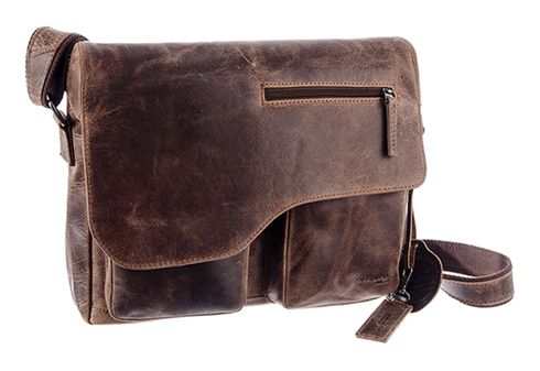 GreenLand Nature Montana Messenger Bag Brown