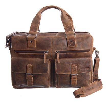 GreenLand Nature Montana Businessbag XL Brown