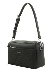 ハンドバッグ   Women's Black CKJ l Monogram Mini Cross Bag Calvin Klein cross body bag CKJ Minimal Monogram Camera Bag