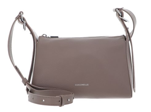 COCCINELLE Bishop Mini Bag Grained Leather Warm Taupe