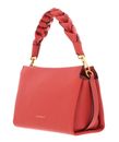 COCCINELLE Boheme Grana Double Crossbody Double Grainy Leather Grena. Red / Rosew