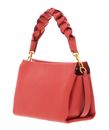 COCCINELLE Boheme Grana Double Crossbody Double Grainy Leather Grena. Red / Rosew