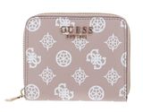 GUESS Laurel SLG Small Zip Around Wallet Rosewood Logo