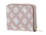 GUESS Laurel SLG Small Zip Around Wallet Rosewood Logo