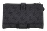 GUESS Noreen SLG Double Zip Organizer Coal Logo GUESS Noreen SLG Double Zip Organizer Coal Logo