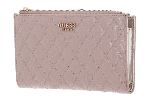 GUESS Yarmilla SLG Double Zip Organizer Taupe