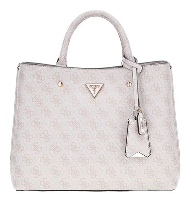 GUESS Meridian Girlfriend Satchel Dove Logo