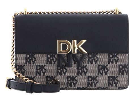 DKNY Echo Chain Flap Crossbody Bag S BK Logo - BK