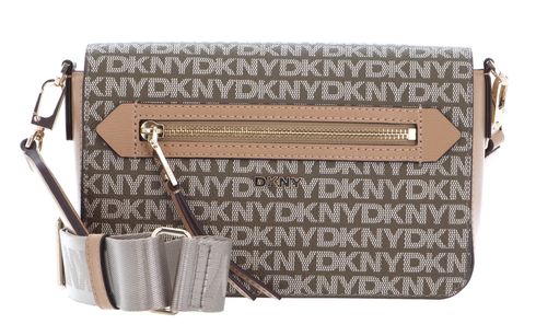 DKNY Bryant Ave Flap Crossbody Bag M Chino / Cappucino