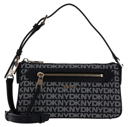 DKNY Bryant Ave TZ Dome Crossbody Bag BK Logo - BK