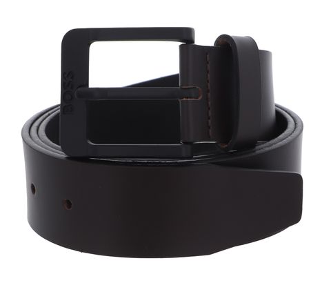 BOSS Jemio-B Sz40 Leather Belt W120 Dark Brown