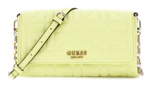 GUESS Assia Crossbody Flap Organizer Chartreuse