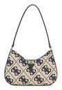 GUESS Ruma Mini Top Zip Shoulder Bag Navy Logo