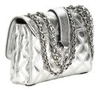 GUESS Giully Mini 2 Compartment Convertible Flap XS Silver