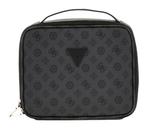 GUESS Wilder Travel Cosmetic Organizer Case Charcoal