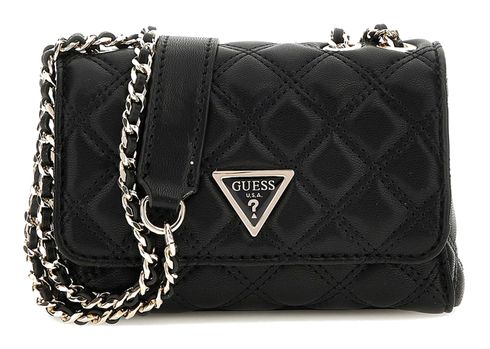 GUESS Giully Mini 2 Compartment Convertible Flap XS Black