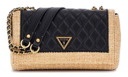 GUESS Delfa Convertible Xbody Flap Natural / Black