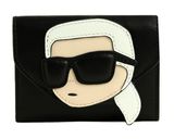 KARL LAGERFELD K / Ikonik 2.0 Leather Wallet Karl Black KARL LAGERFELD K / Ikonik 2.0 Leather Wallet Karl Black