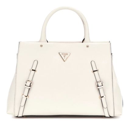 GUESS Levia Tri Compartment Satchel Stone