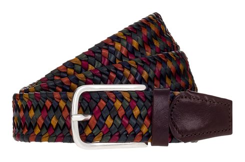 Vanzetti Braided Men's Belt 35 mm W100 Multicolour