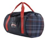 TOMMY HILFIGER Global Stripe Check Duffel Bag Space Blue Global Check
