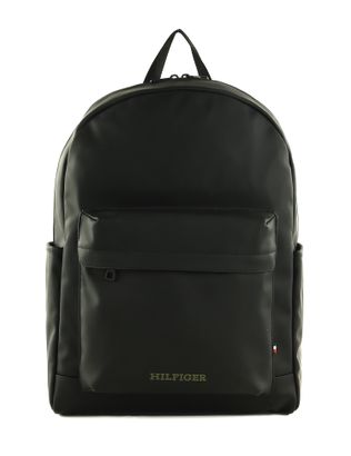 TOMMY HILFIGER TH Monotype Rain PU Dome Backpack Black