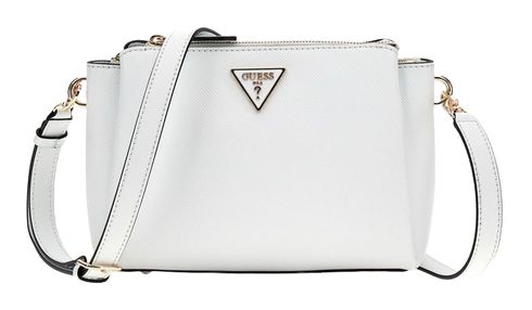 GUESS Noelle Tri Compartment Crossbody Bag White