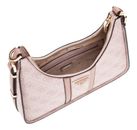 GUESS Noreen Top Zip Shoulder Bag Dusty Rose Logo GUESS Noreen Top Zip Shoulder Bag Dusty Rose Logo