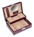 Sacher New Classic Jewellery Case Britta Bordeaux