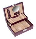 Sacher New Classic Jewellery Case Britta Bordeaux