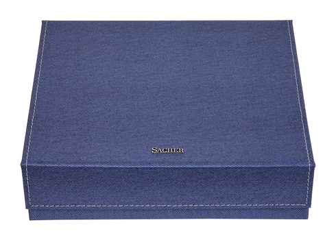 Sacher Denim Jewellery Case Nora Blue