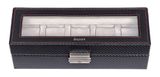 Sacher Carvon Uhrenbox für 5 Uhren Black Sacher Carvon Uhrenbox für 5 Uhren Black