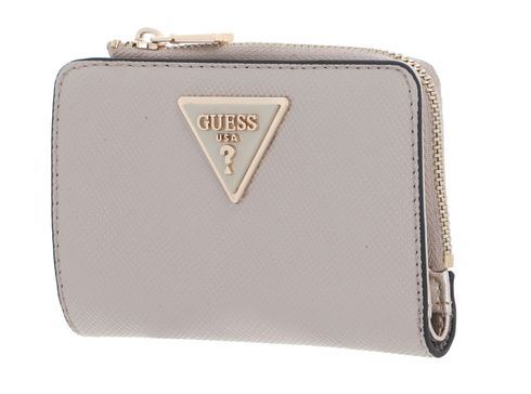 GUESS Laurel Zip Around Card Case Taupe