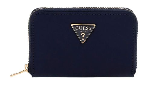 GUESS Eco Gemma SLG Small Zip Around Wallet Navy