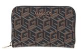 GUESS Laurel SLG Zip Around Wallet Black Logo / Cognac GUESS Laurel SLG Zip Around Wallet Black Logo / Cognac