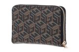 GUESS Laurel SLG Zip Around Wallet Black Logo / Cognac GUESS Laurel SLG Zip Around Wallet Black Logo / Cognac