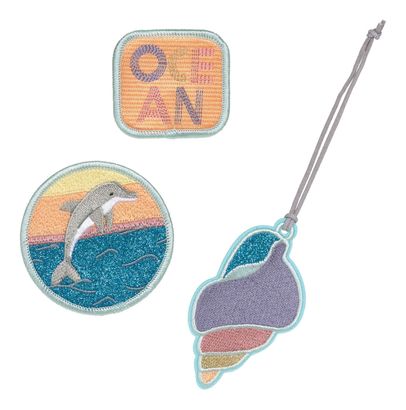 Lässig School Patches Set 3-teilig Dolphin Ocean Edition