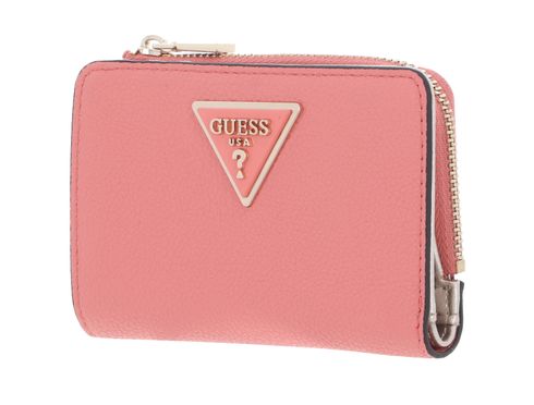 GUESS Laurel SLG Medium Zip Around Wallet Coral