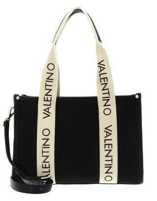 VALENTINO Candle Shopping Bag Nero / Natur VALENTINO Candle Shopping Bag Nero / Natur
