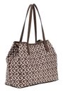 GUESS Vikky II Tote Bag Brown Multi Logo GUESS Vikky II Tote Bag Brown Multi Logo