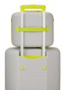 American Tourister Rollio Beauty Case Light Grey / Lime