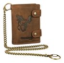 GreenLand Nature Montenegro RFID Wallet With Chain Horse