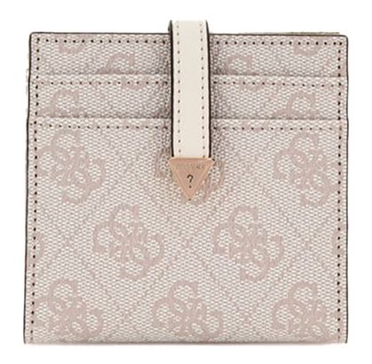 GUESS Laurel SLG Tab Card Case Dove Logo