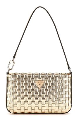 GUESS Twiller Mini Top Zip Shoulder Bag Gold