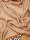 GUESS Noelle Kefiah Scarf 130X130 Latte Logo GUESS Noelle Kefiah Scarf 130X130 Latte Logo