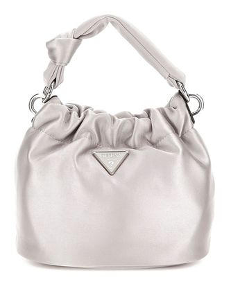 GUESS Twiller Mini Top Handle Pouch Silver